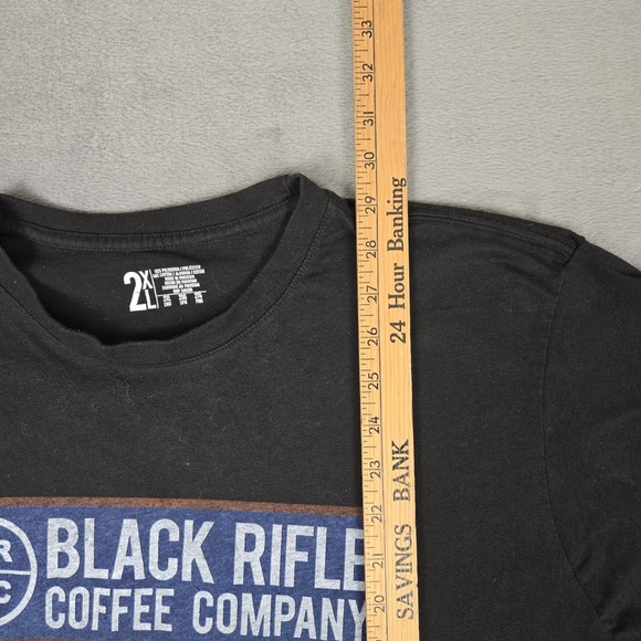 Black Rifle Coffee T-Shirt Mens 2XL Black Logo Short Sleeve Tee BRCC - Picture 6 of 7